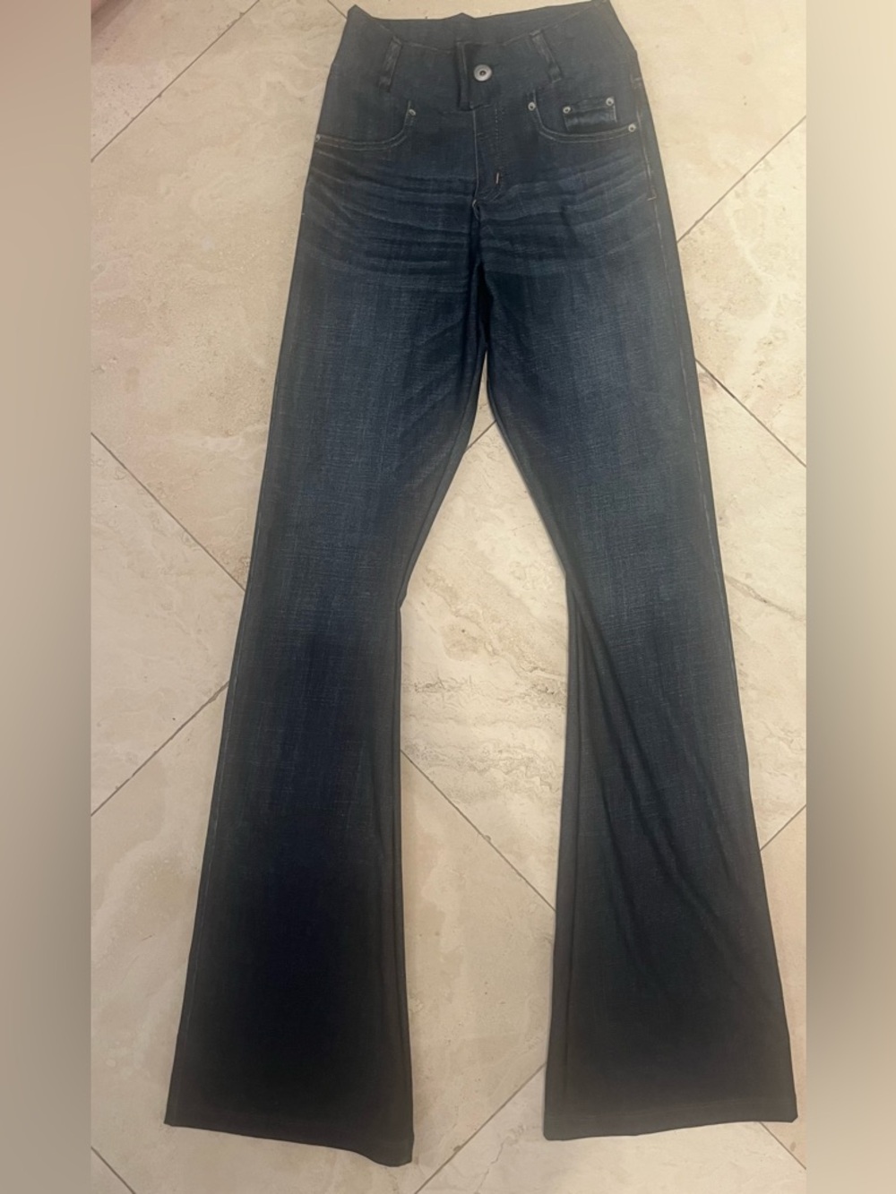 Women’s Flare Denim Print Leggings